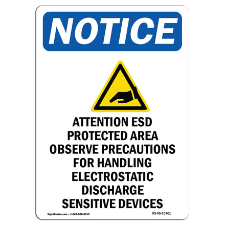 Attention ESD Protected Area
