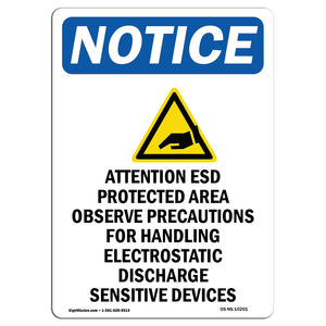 Attention ESD Protected Area