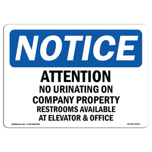 Attention No Urinating On Company Property