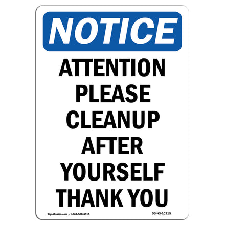 Attention Please Cleanup After