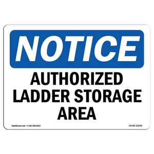 Authorized Ladder Storage Area