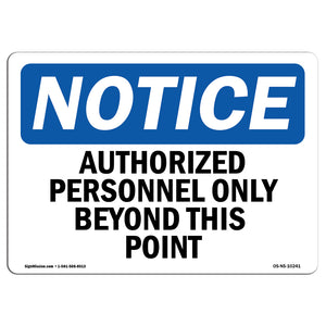 Authorized Personnel Only Beyond