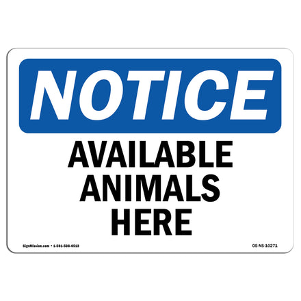 Available Animals Here