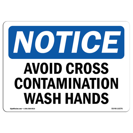 Avoid Cross Contamination Wash Hands