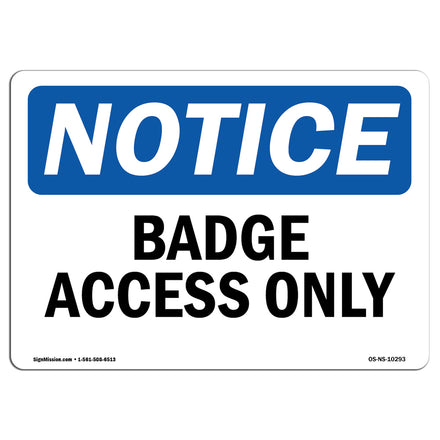 Badge Access Only