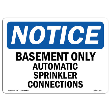 Basement Only Automatic Sprinkler Connections