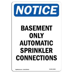 Basement Only Automatic Sprinkler Connections