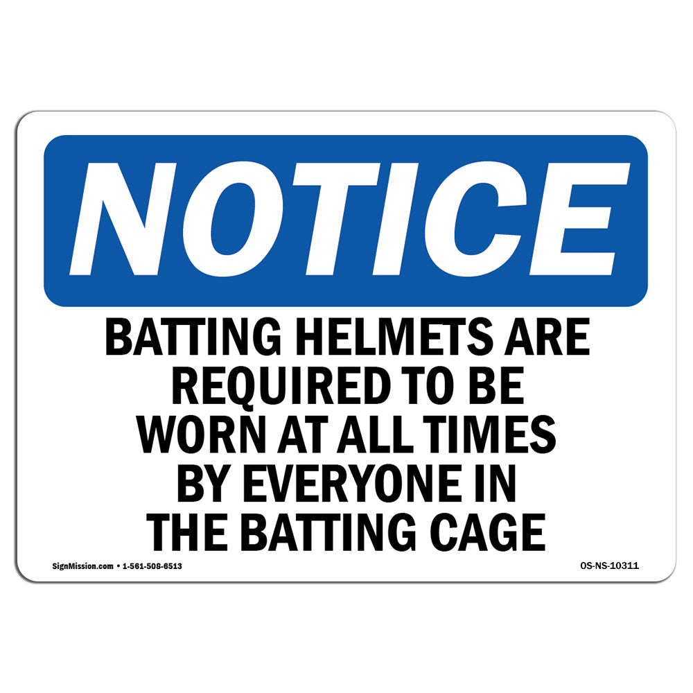 Batting Helmets Are Required To Be Worn