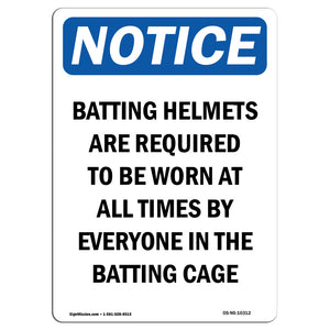 Batting Helmets Are Required To Be Worn