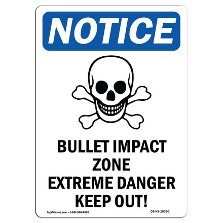 Bullet Impact Zone Extreme Danger