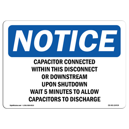 Capacitor Connected Within This Disconnect Sign