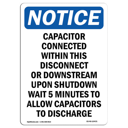 Capacitor Connected Within This Disconnect Sign