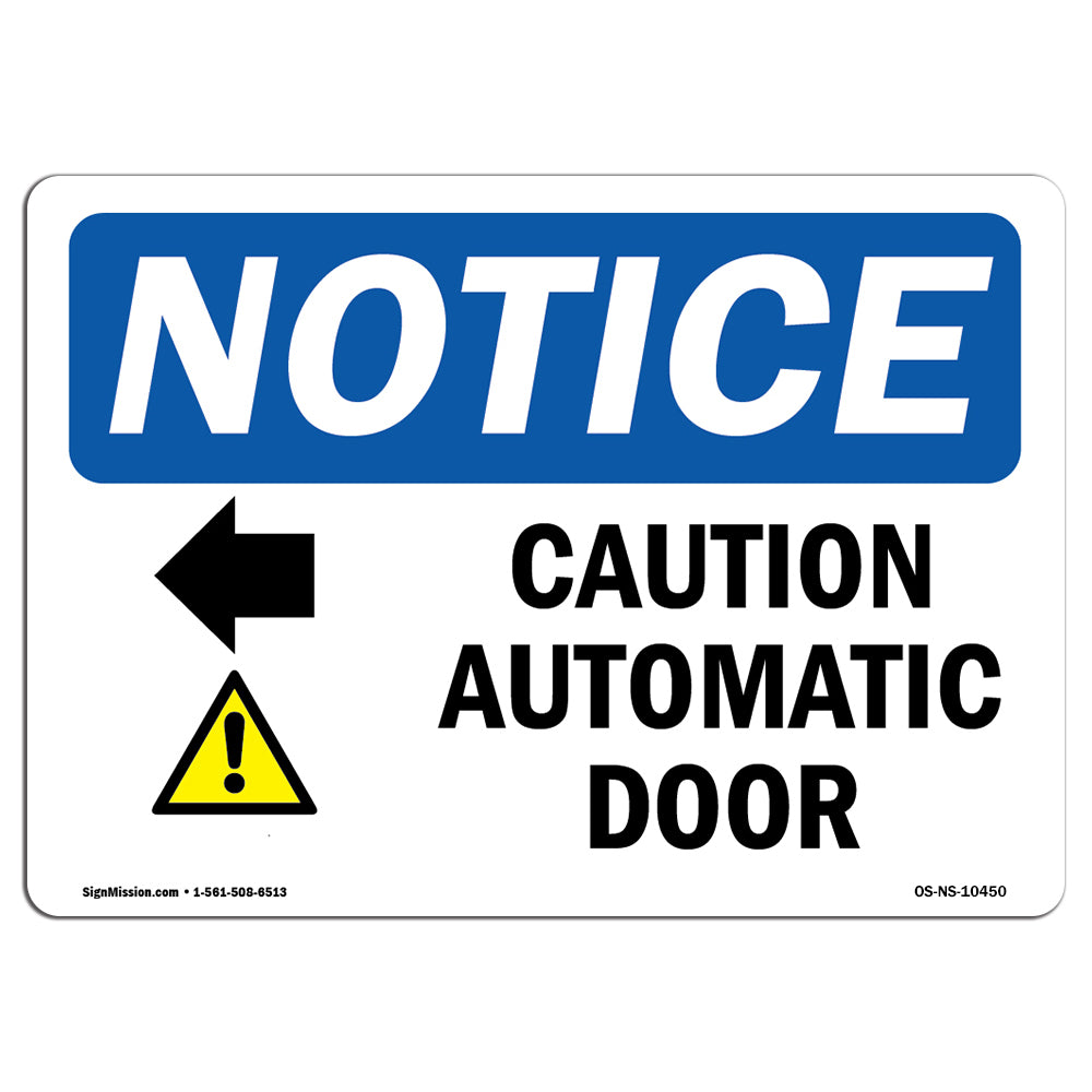 Caution Automatic Door [Left Arrow]