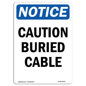 Caution Buried Cable Sign