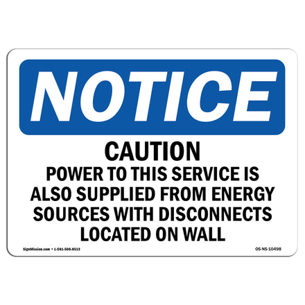 Caution Power To This Service Is Also Supplied