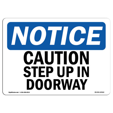 Caution Step Up In Doorway