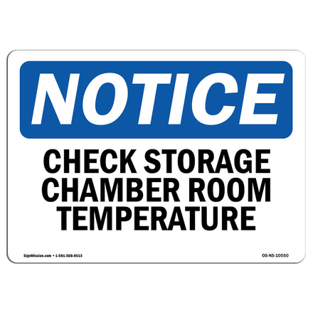 Check Storage Chamber Room Temperature