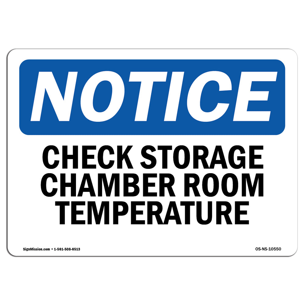 Check Storage Chamber Room Temperature