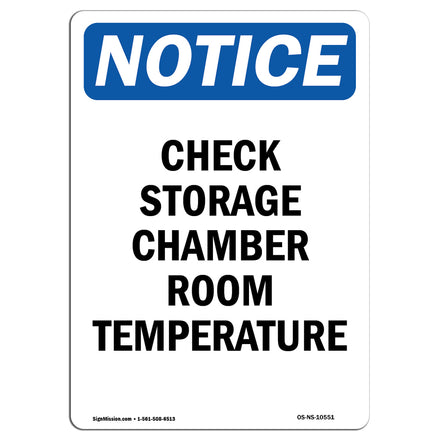 Check Storage Chamber Room Temperature