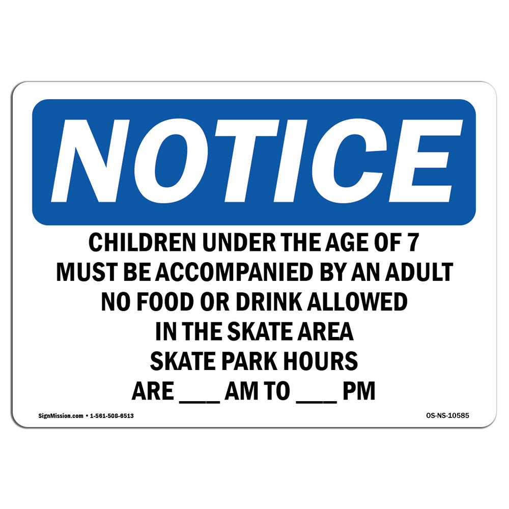 Children Under The Age Of 7 Must Be Accompanied