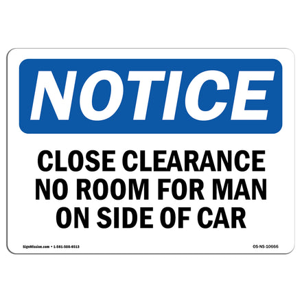 Close Clearance No Room For Man On Side Of Car