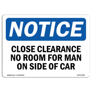 Close Clearance No Room For Man On Side Of Car