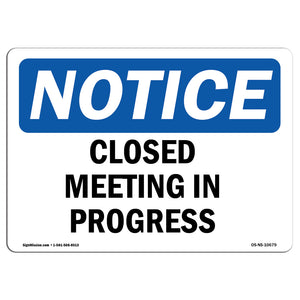 Closed Meeting In Progress