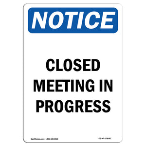 Closed Meeting In Progress