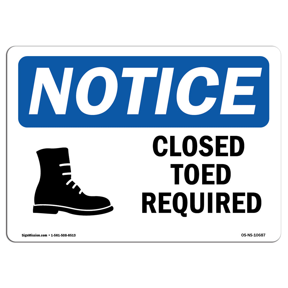 Closed Toed Shoes Required