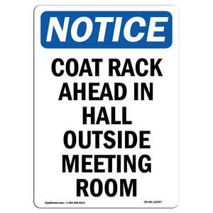 Coat Rack Ahead In Hall Outside Meeting Room