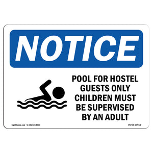 DANGER Pool For Hotel Guests Only Children