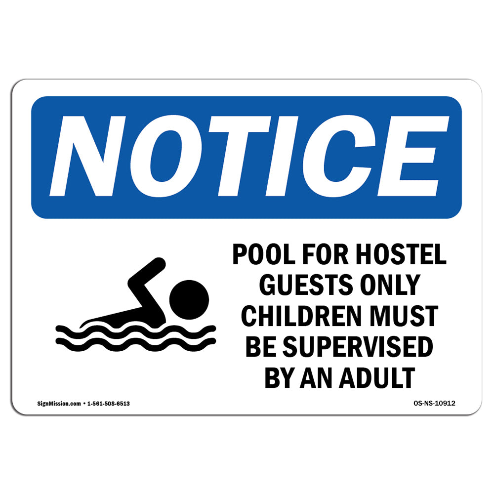 DANGER Pool For Hotel Guests Only Children