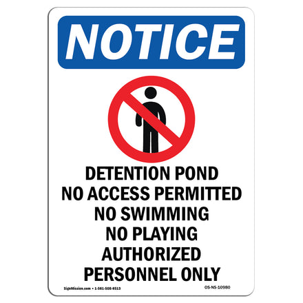 Detention Pond No Access Permitted