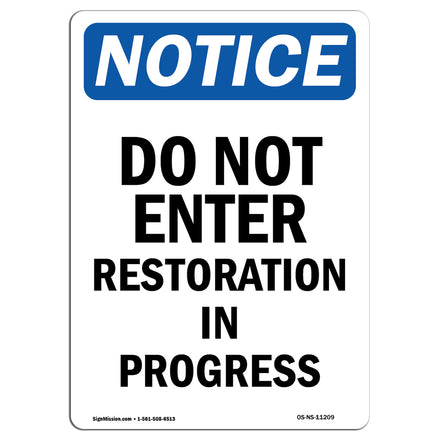 Do Not Enter Restoration In Progress
