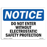 Do Not Enter Without Electrostatic Safety