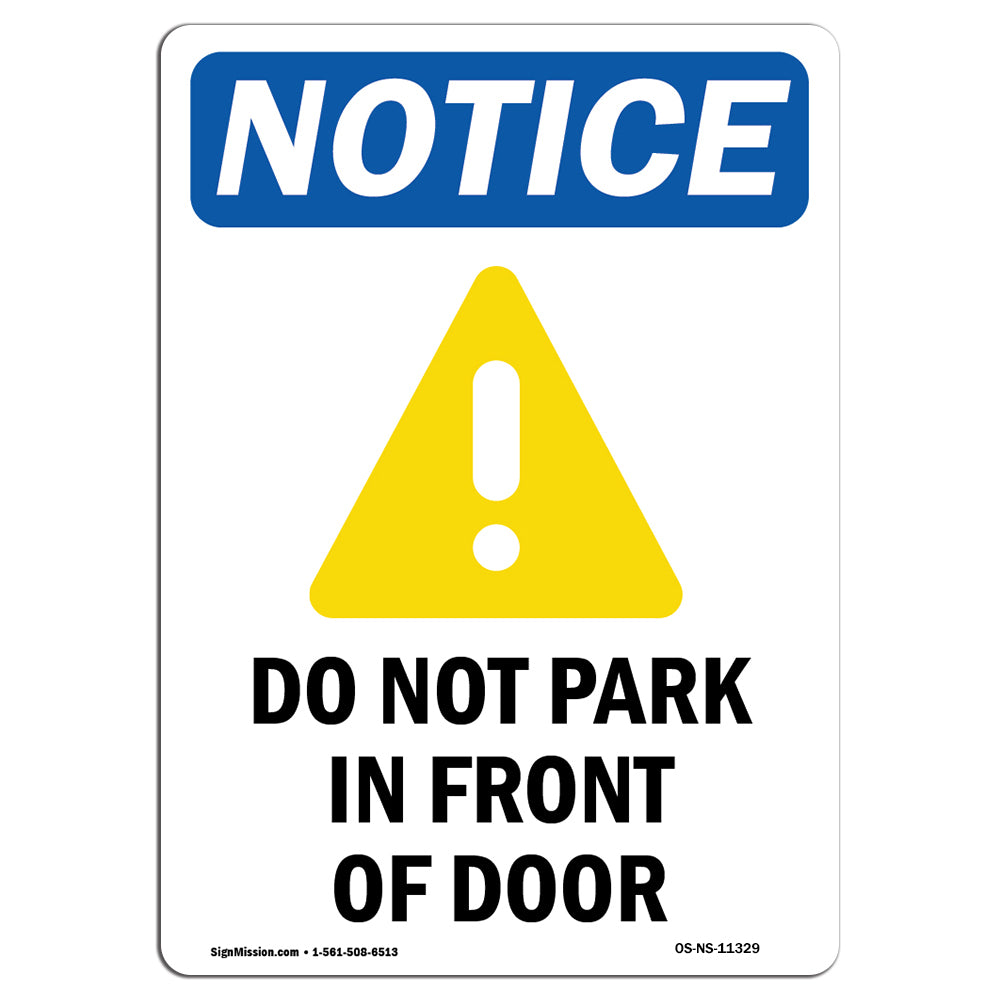 Do Not Park In Front Of Door