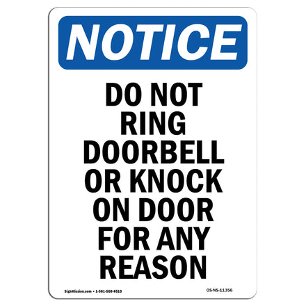 Do Not Ring Doorbell Or Knock On Door For