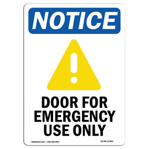 Door For Emergency Use Only