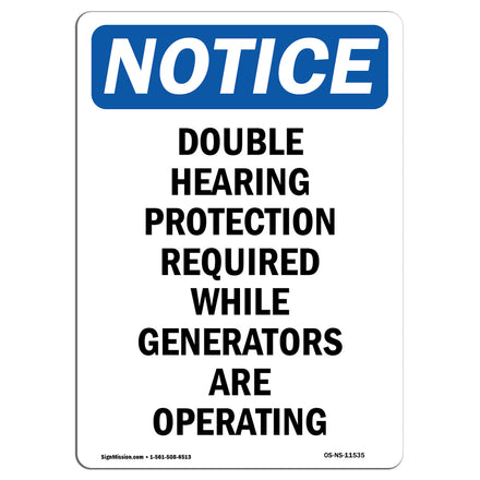 Double Hearing Protection Required