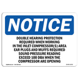 Double Hearing Protection Required When