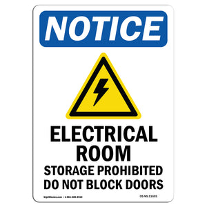 Electrical Room Storage Prohibited