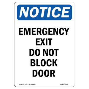 Emergency Exit Do Not Block Door