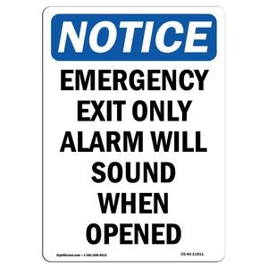 Emergency Exit Only Alarm Will Sound When Opened