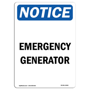 Emergency Generator Sign