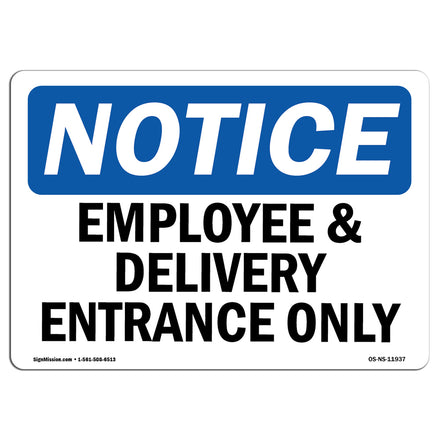 Employee And Delivery Entrance Only