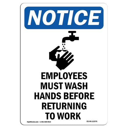 Employees Must Wash