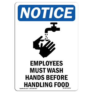 Employees Must Wash Hands Before