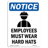 Employees Must Wear Hard Hats