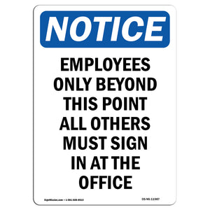 Employees Only Beyond This Point All Others Sign