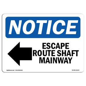 Escape Route Shaft Manway [Left Arrow]